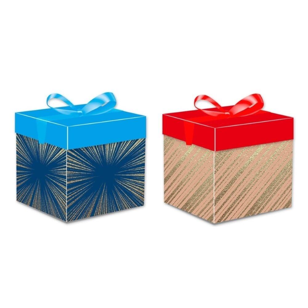 Ukrasna poklon kutija sa saten mašnom  913-1848 (30cm x 30cm)