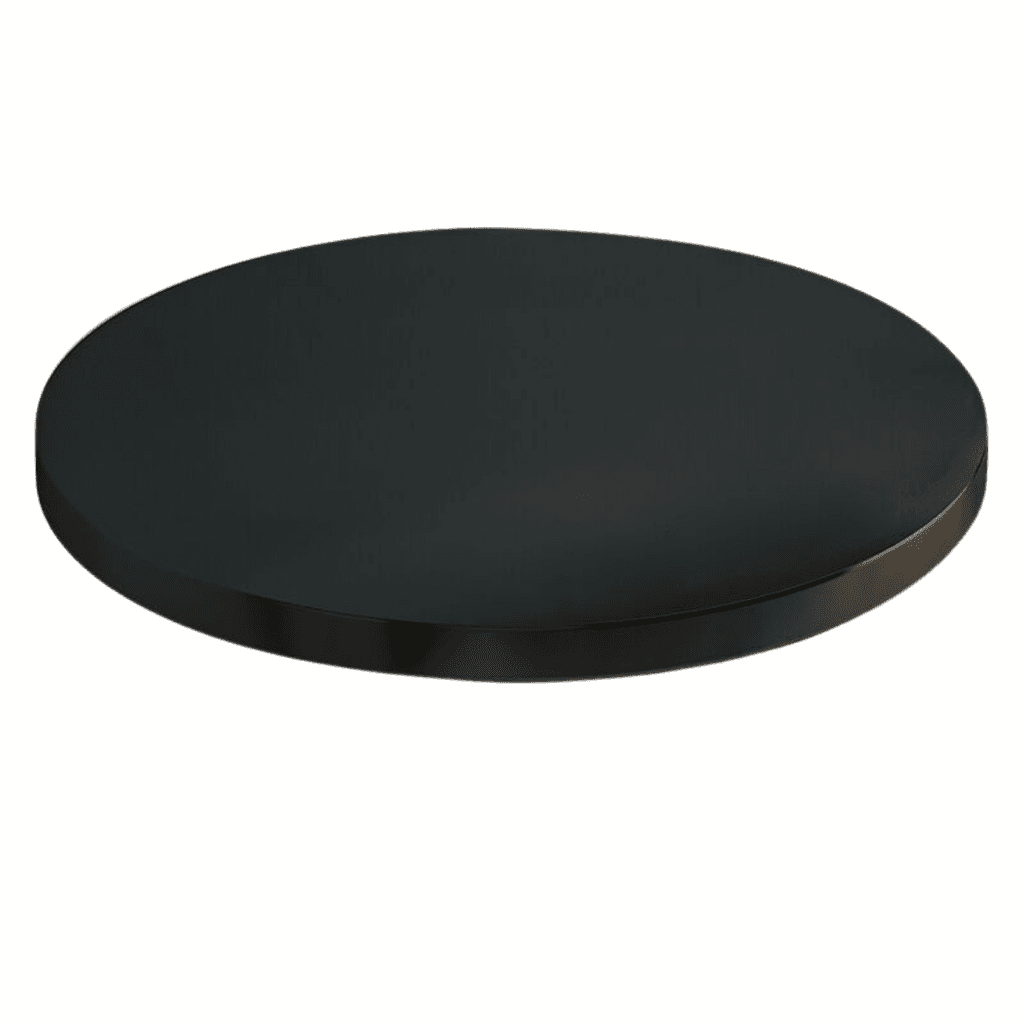 Giga Okrugla ploča za sto Vladi, 70x70 cm, Crna