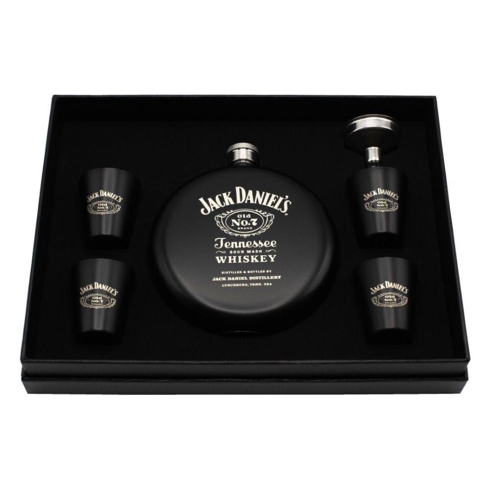 Poklon set JACK DANIEL'S 913-1954 ploska okrugla (240ml), 4x čašice i lijevak