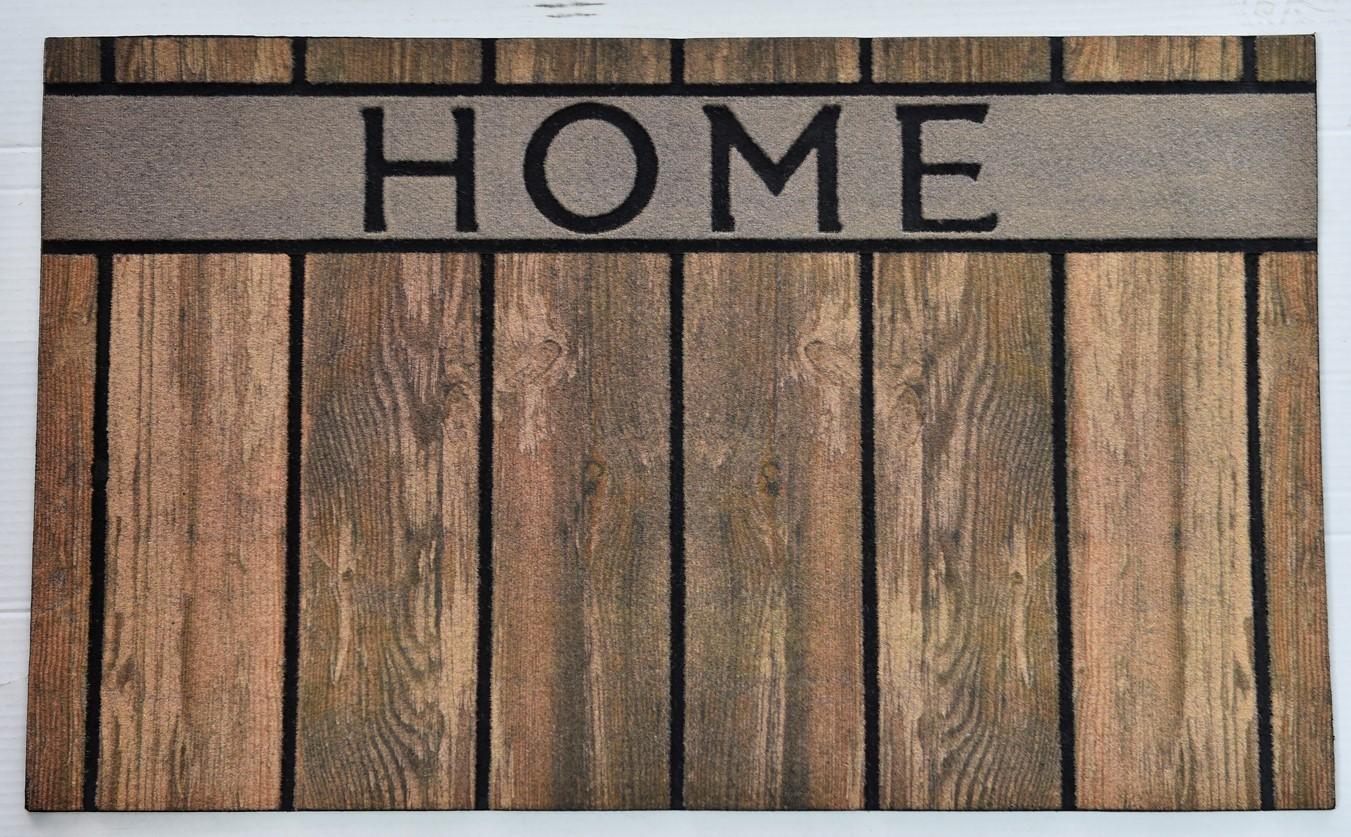 LUANCE Prostirka za dom, guma, 45x75 cm, smeđa