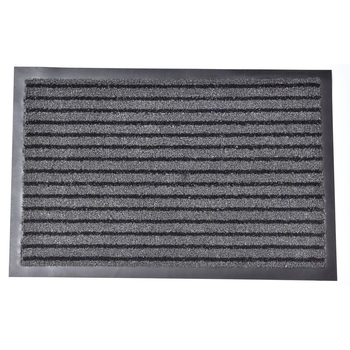 LUANCE Otirač Mado, PP/PVC, 40x60cm, Sivo-Crna