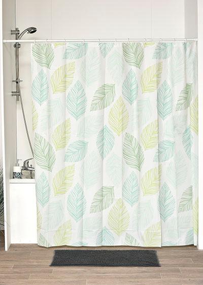 TENDANCE Zavjesa za kupanje "Vrtna zabava" sa 12 kukica, 180x180 cm