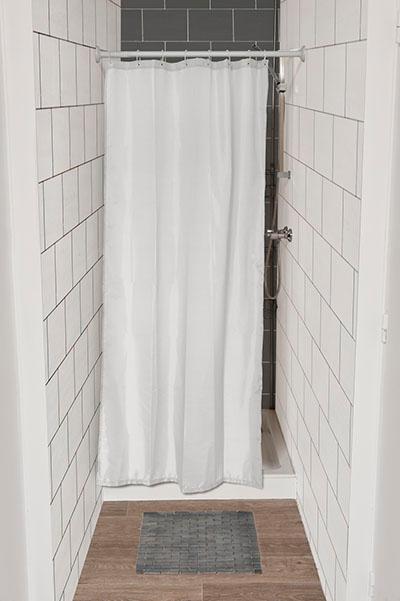 TENDANCE Zavjesa za kupanje, 120x180 cm, Bijela