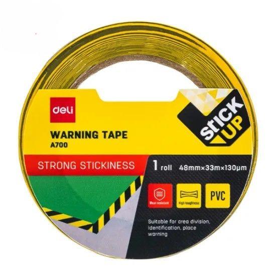 DELI ljepljiva traka - 130Mic Ea700, 48mmx33m, žuto-crna