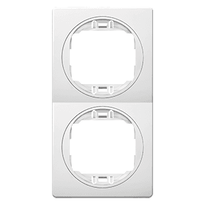 ALING-CONEL Maska za utičnicu dvostruka PRESTIGE, vertikalna, bijela