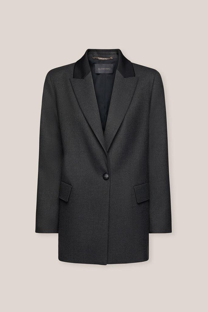 Elena Miro Ženski oversized sako, Sivi