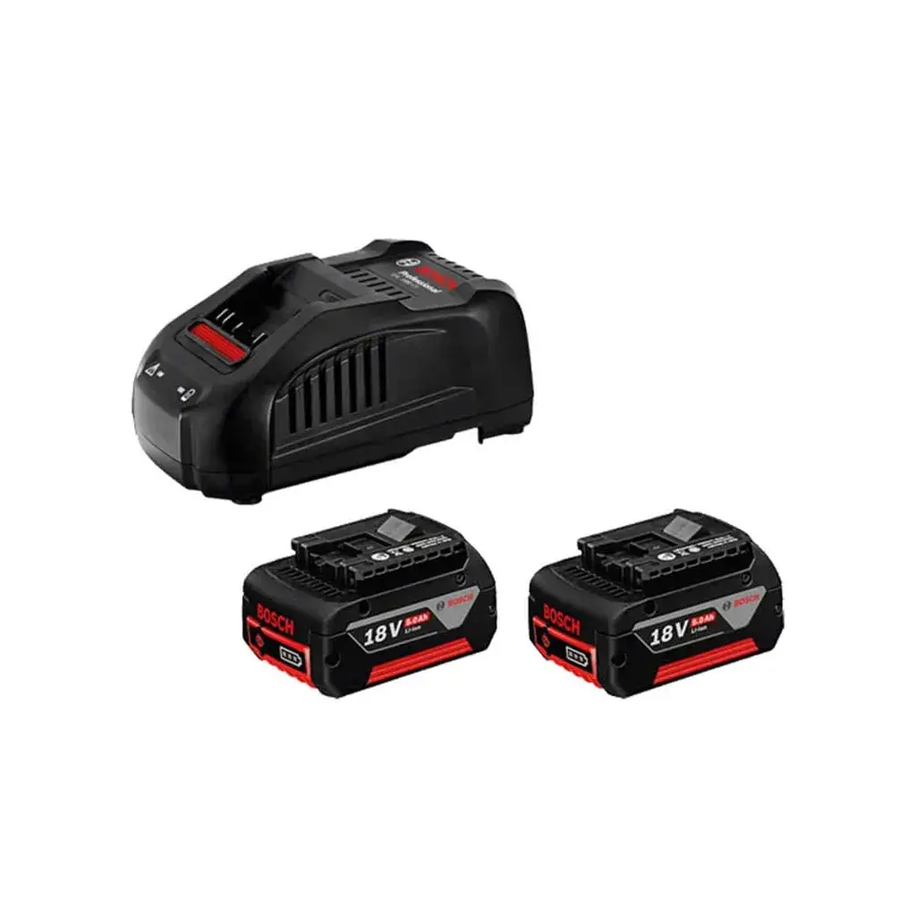 Bosch Set brzi punjač GAL 1880 CV i 2× baterija GBA 18V 5Ah