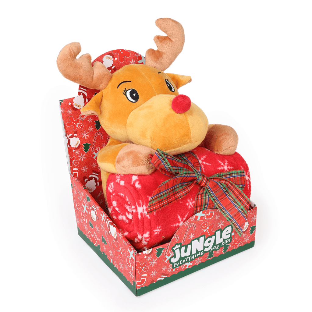 Plišani jelen sa dekicom, Smeđe boje