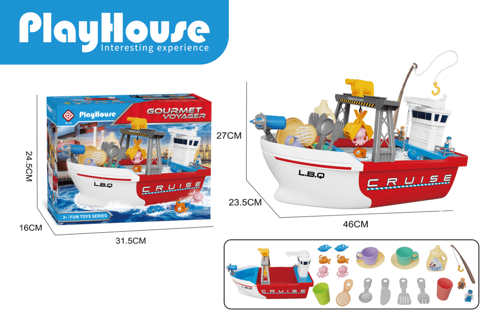 Play House Brod za ribolov na vodi, Bijeli