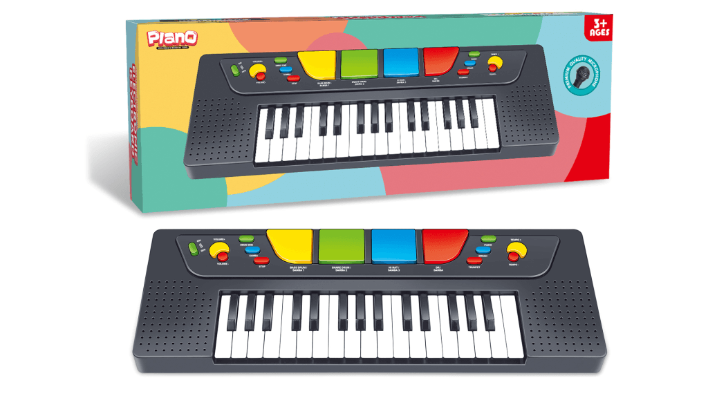 Elektronička klavijatura s 32 tipke i mikrofonom, Crna