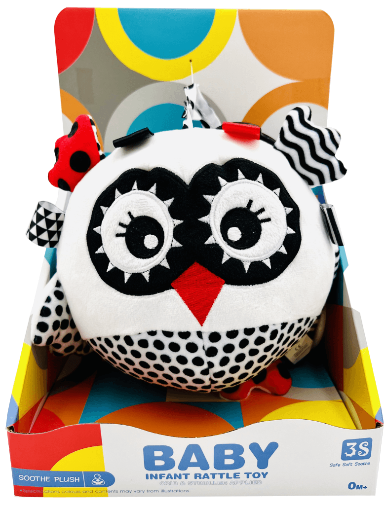 Baby Crtana zivotinja u crno-bijelom obliku zvona, Bijela