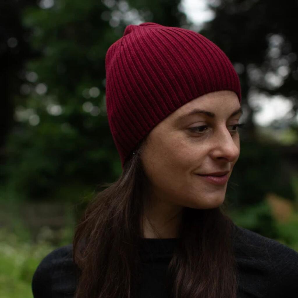 Woolona Unisex kapa Wintry, Bordo