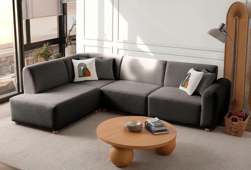 Atelier del Sofa Ugaona garnitura S-Loft Lijeva, 206 x 290 x 90 cm, Antracit