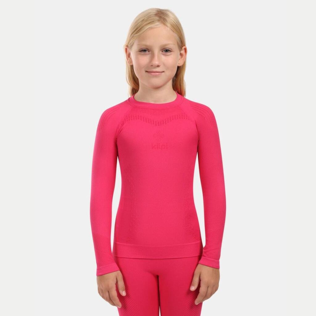 Kilpi Dječija termo majica CAROL JG THERMOTOP, Rozi
