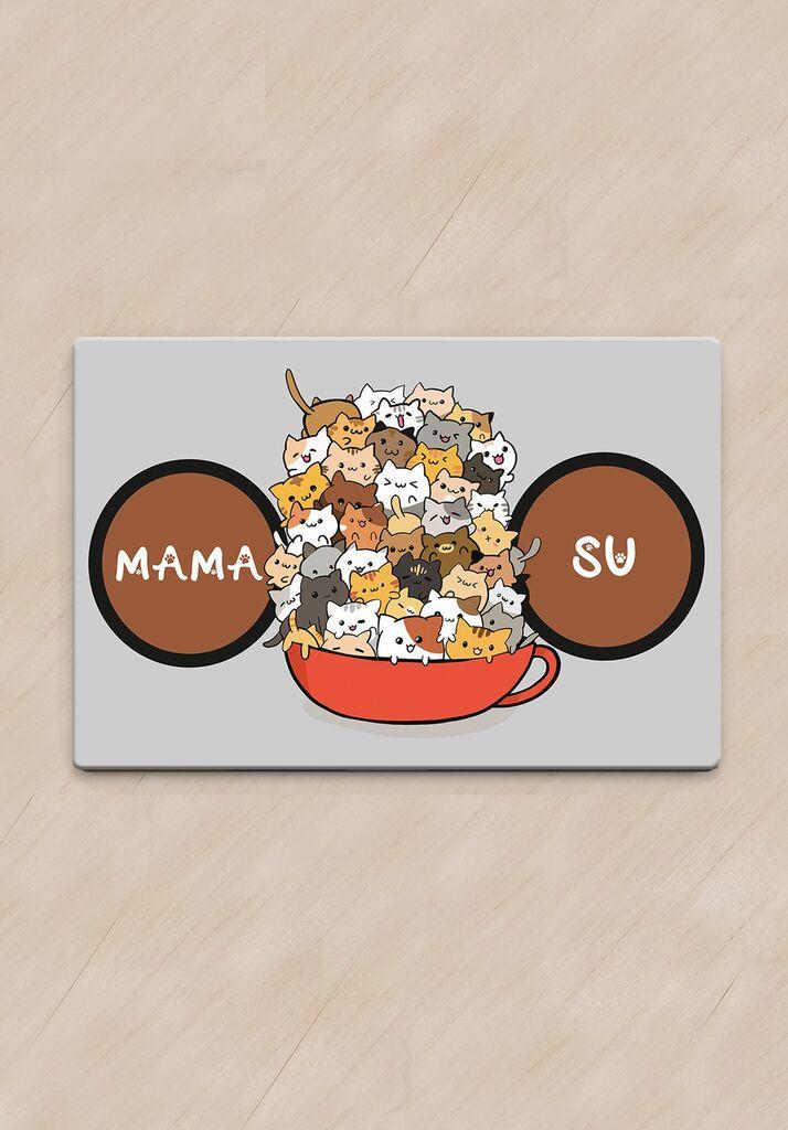 Paws & Whiskers podloga za zdjelu "Šapa moje mačke", šarena