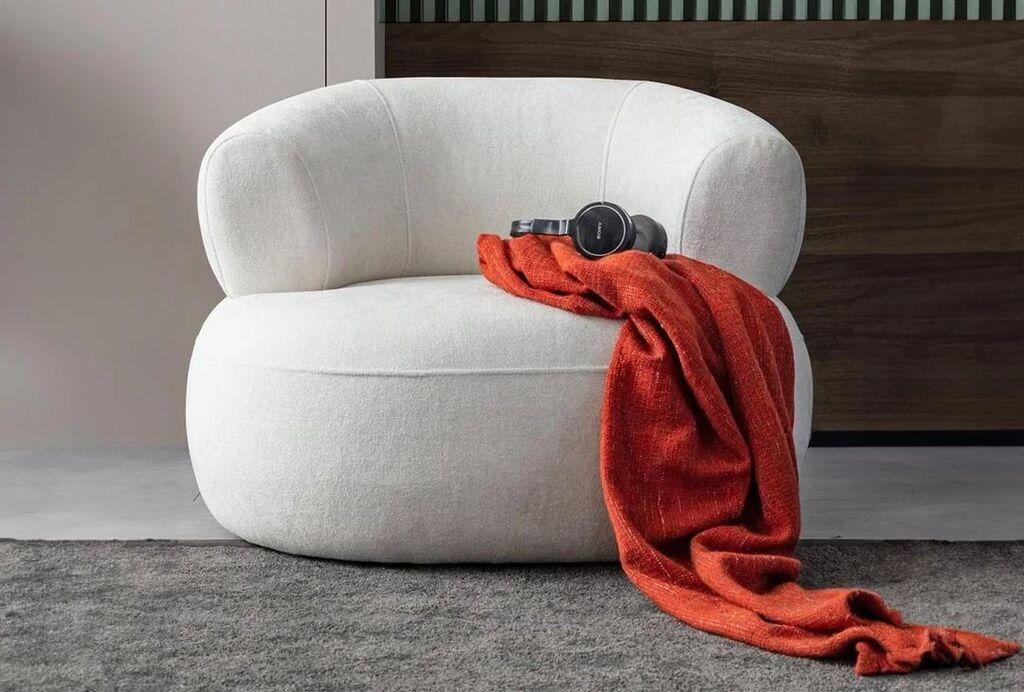 Atelier del Sofa Fotelja Roma, 100x85x90 cm, Bijela