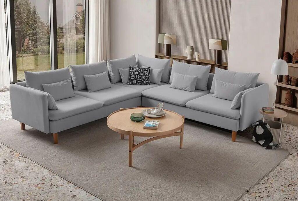 Atelier del Sofa Kutna garnitura Flexy L, 285 x 285 x 100 cm, Siva