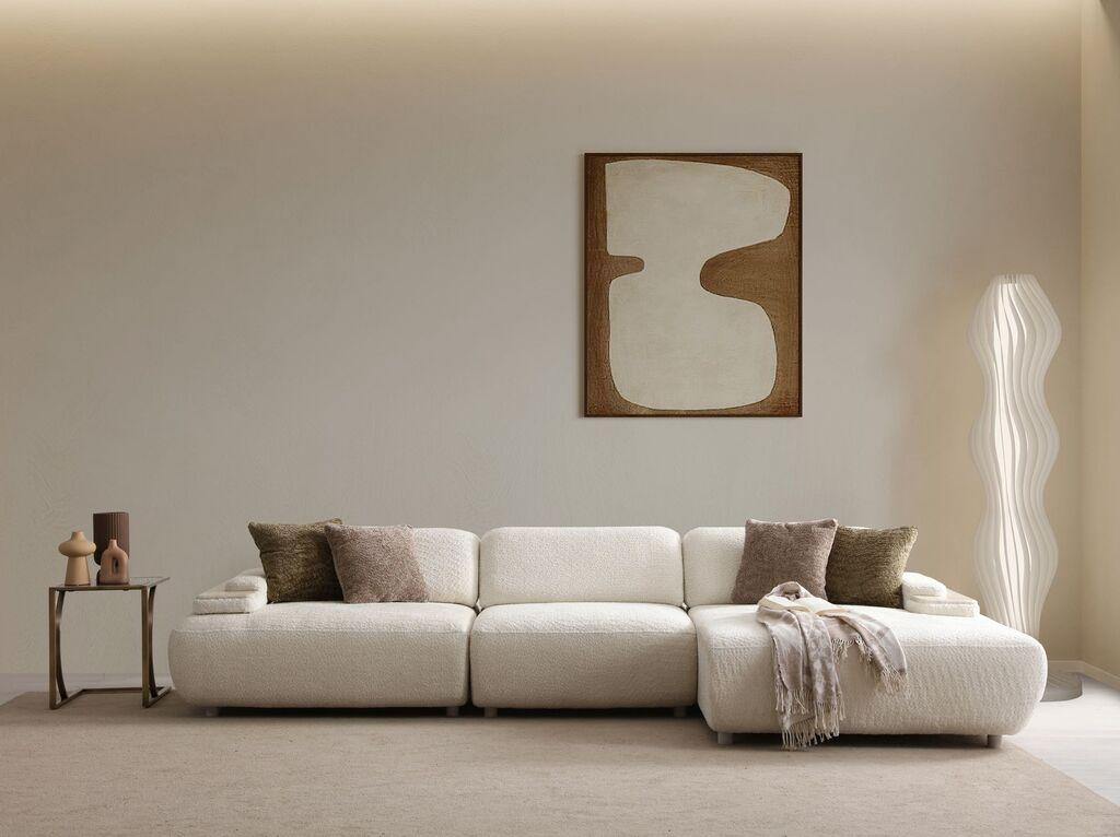 Atelier del Sofa Kutna sofa na razvlačenje Toscana, 330 x 150 x 75 cm, Bež