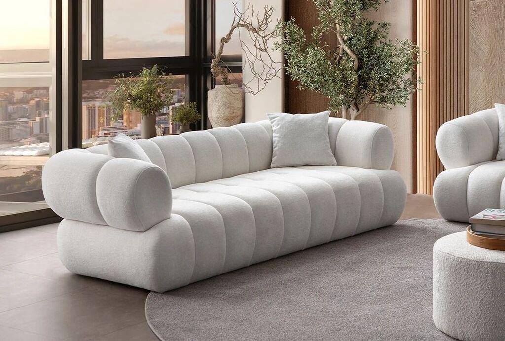 Atelier del Sofa Trosed Petra, 230 cm, Bijela
