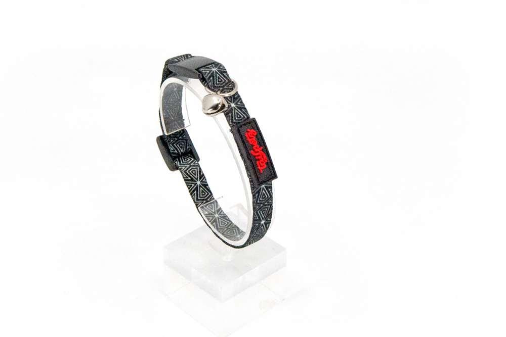 Ogrlica Paws & Whiskers za mačke Gothic, crna