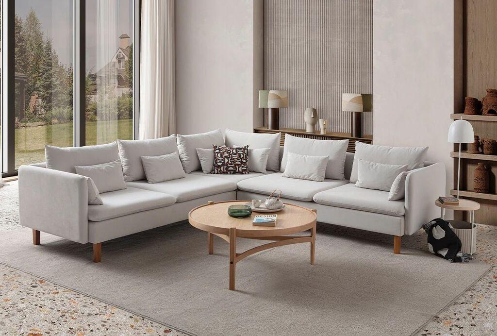 Atelier del Sofa Kutna garnitura Flexy L, 285 x 285 x 100 cm, Krem