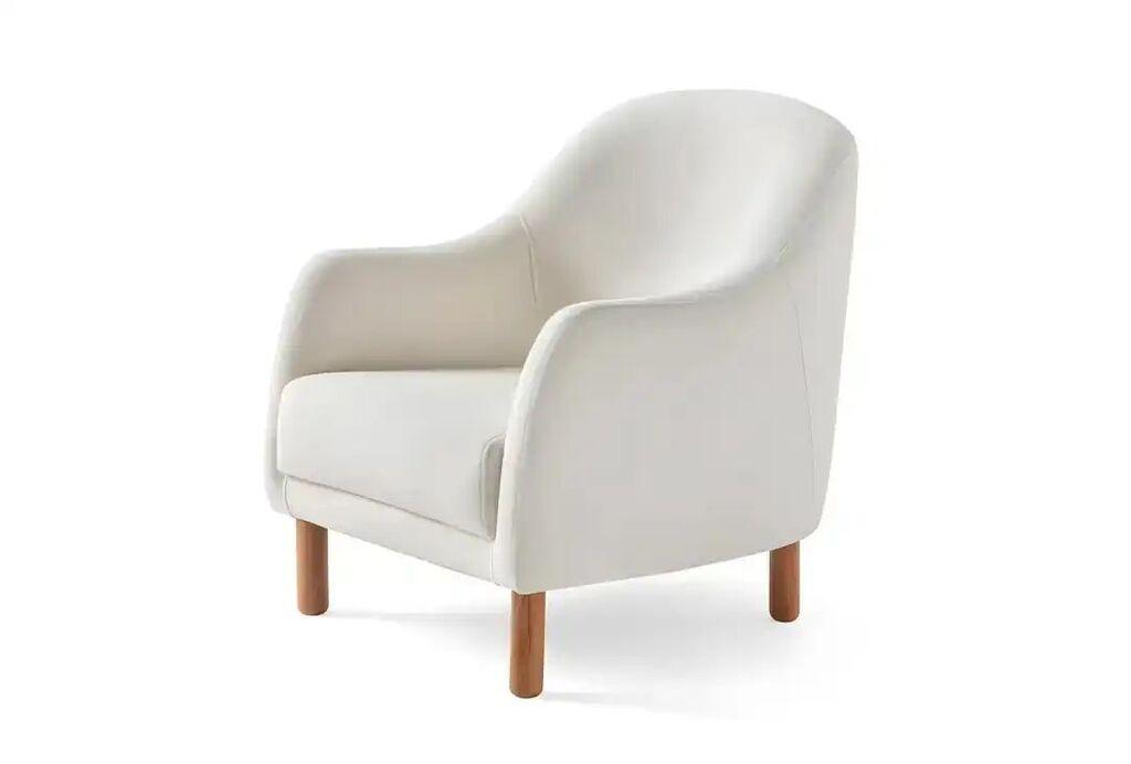 Atelier del Sofa Fotelja Aries, 75 x 85 x 75 cm, Bijela