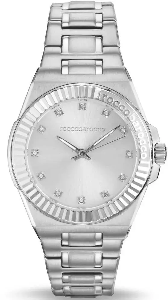 ROCCO BAROCCO Ženski ručni sat RB5041L-01M, Kvarcni mehanizam, Sivo kućište, Srebrne boje