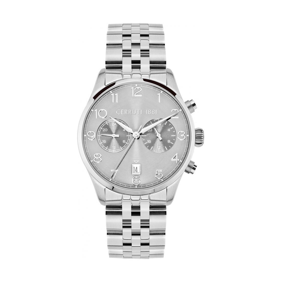CERRUTI 1881 Muški ručni sat CIWGK2113604, Kvarcni mehanizam, Bijelo kućište, Srebrne boje