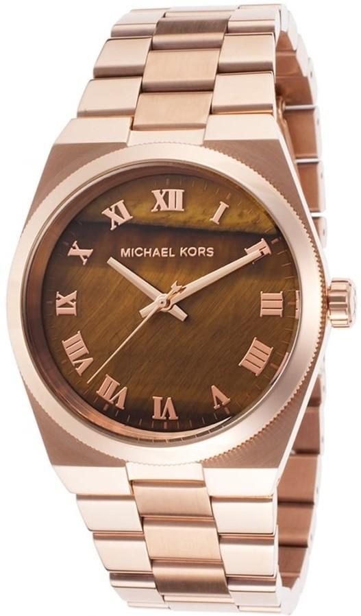 MICHAEL KORS Ženski ručni sat MK5895, Kvarcni mehanizam, Smeđe kućište, Rose gold
