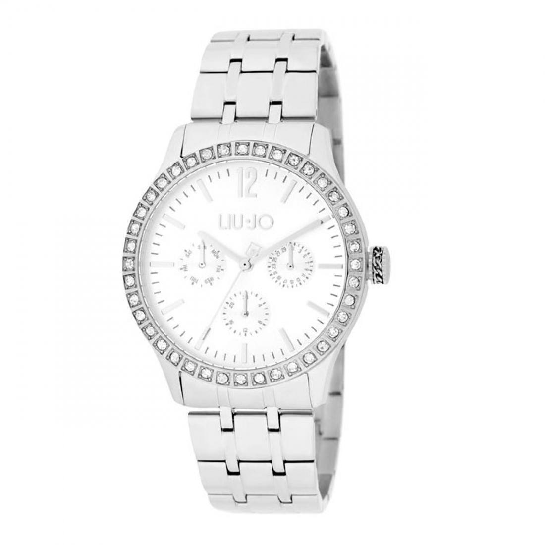 LIU JO Ženski ručni sat TLJ2032, Kvarcni mehanizam, Bijelo kućište, Srebrne boje