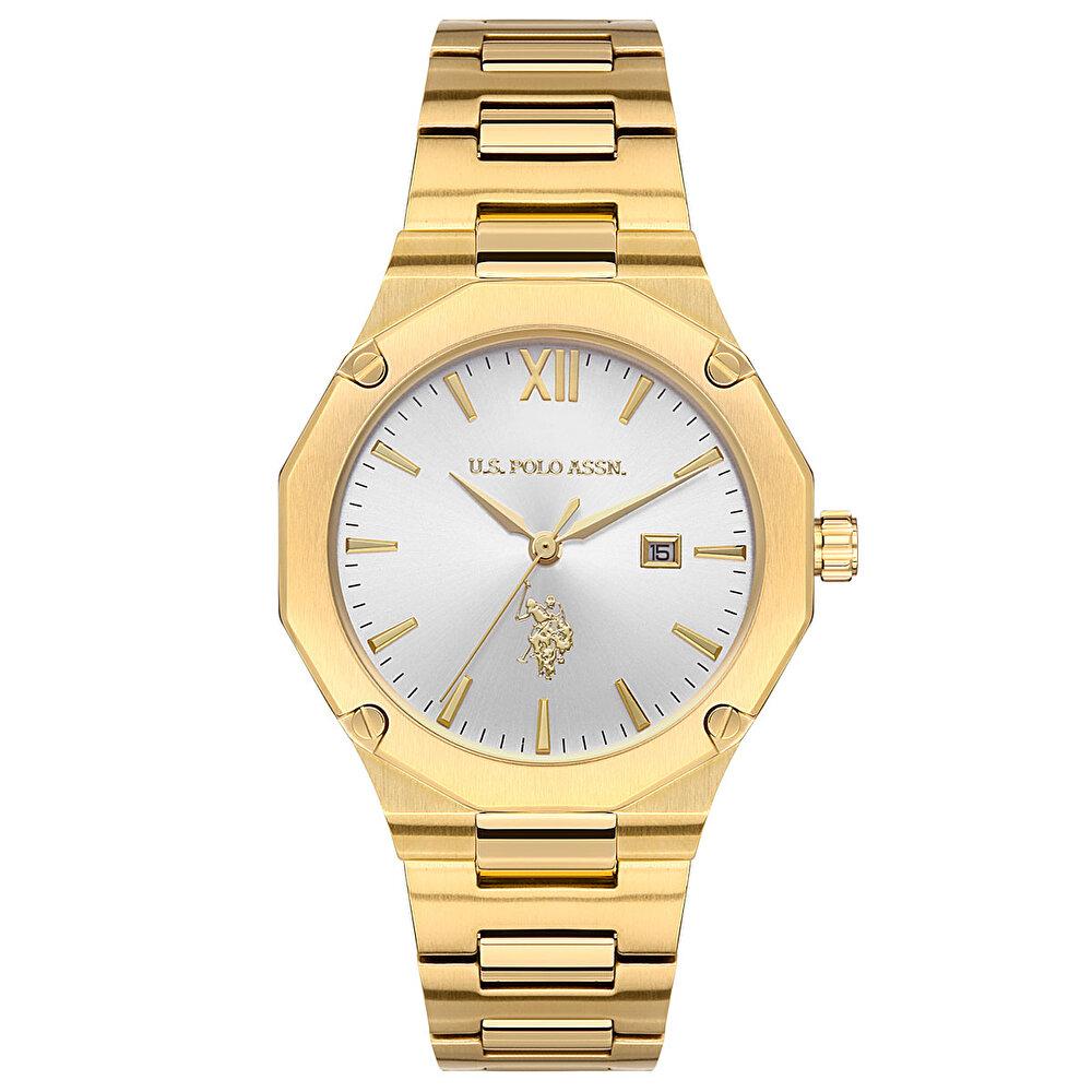 U.S. POLO ASSN. Ženski ručni sat USPA2063-06, Kvarcni mehanizam, Zlatno kućište, Zlatne boje