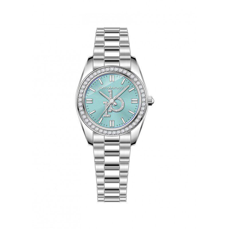 ROCCO BAROCCO Ženski ručni sat RB3468L-06M, Kvarcni mehanizam, Plavo kućište, Srebrne boje