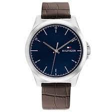 TOMMY HILFIGER Muški ručni sat TH1710549, Kvarcni mehanizam, Plavo kućište, Smeđe boje