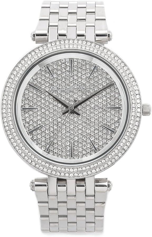 MICHAEL KORS Ženski ručni sat MK 3437, Kvarcni mehanizam, Bijelo kućište, Srebrne boje