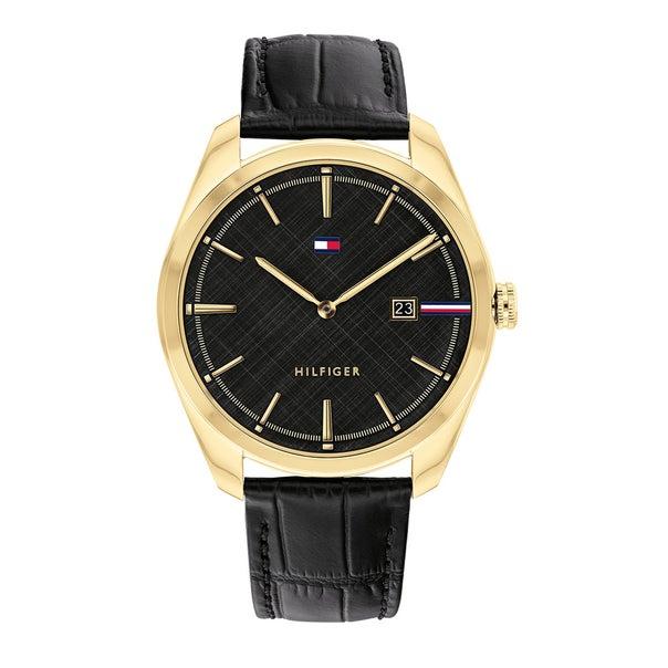 TOMMY HILFIGER Muški ručni sat TH1710428, Kvarcni mehanizam, Crno kućište, Crni