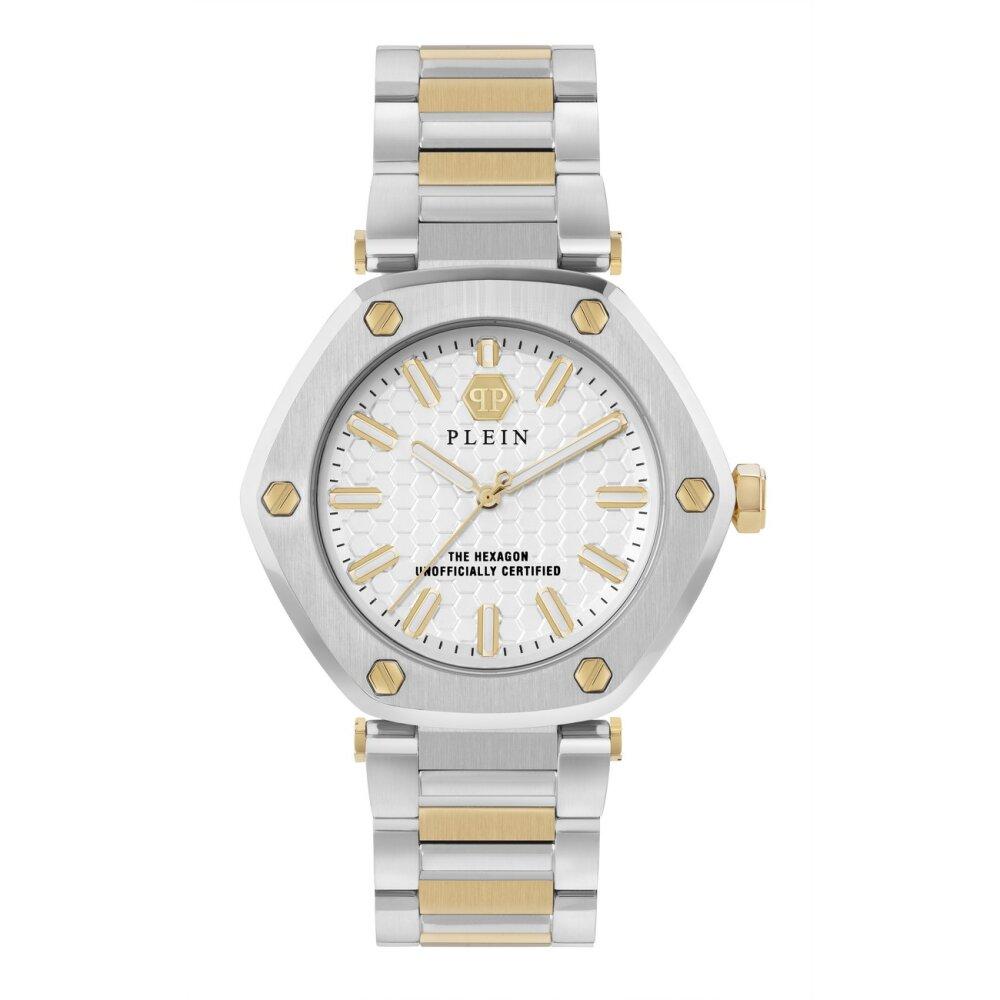 PHILIPP PLEIN Ženski ručni sat PW1BA0523, Kvarcni mehanizam, Bijelo kućište, Srebrne boje