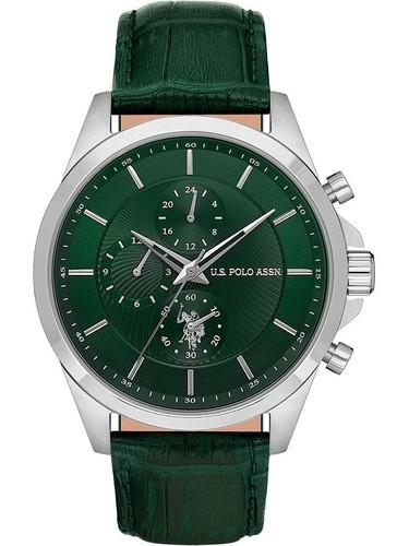 U.S. POLO ASSN. Muški ručni sat USPA1094-06, Kvarcni mehanizam, Zeleno kućište, Zeleni