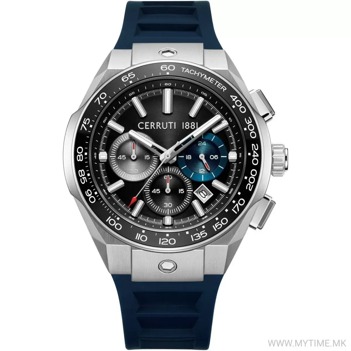 CERRUTI 1881 Muški ručni sat CIWGO0050701, Kvarcni mehanizam, Crno kućište, Teget