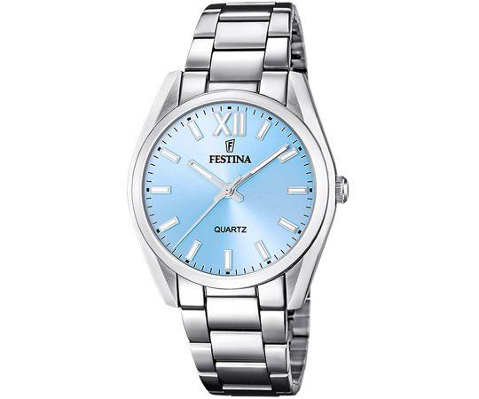 FESTINA Ženski ručni sat F20622/3, Kvarcni mehanizam, Plavo kućište, Srebrne boje
