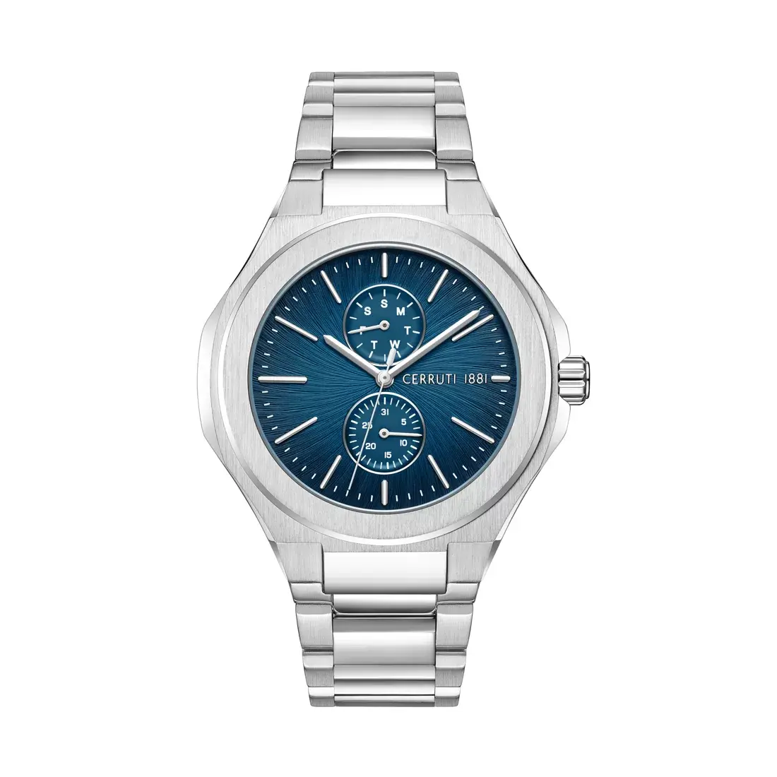 CERRUTI 1881 Muški ručni sat CIWGK0050801, Kvarcni mehanizam, Plavo kućište, Srebrne boje
