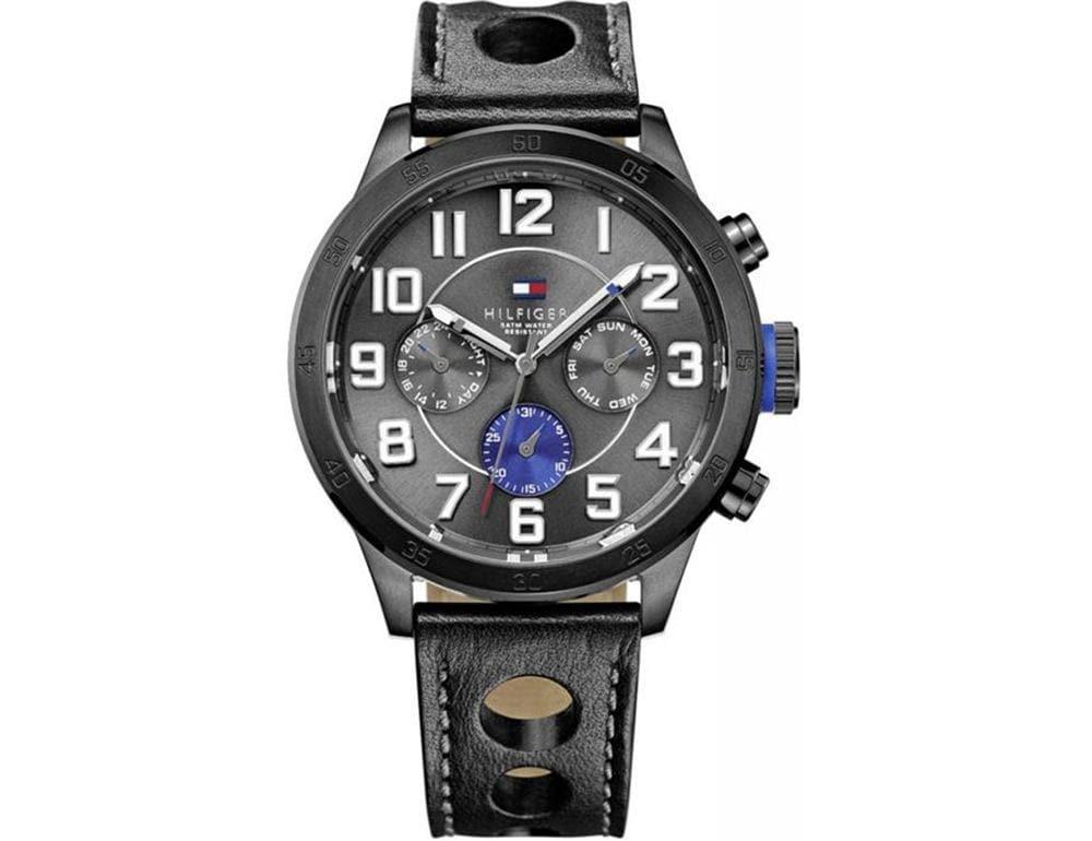 TOMMY HILFIGER Muški ručni sat TH1791051, Kvarcni mehanizam, Sivo kućište, Sivi