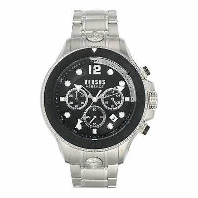 VERSUS VERSACE Muški ručni sat VSPVV0420, Kvarcni mehanizam, Crno kućište, Srebrne boje