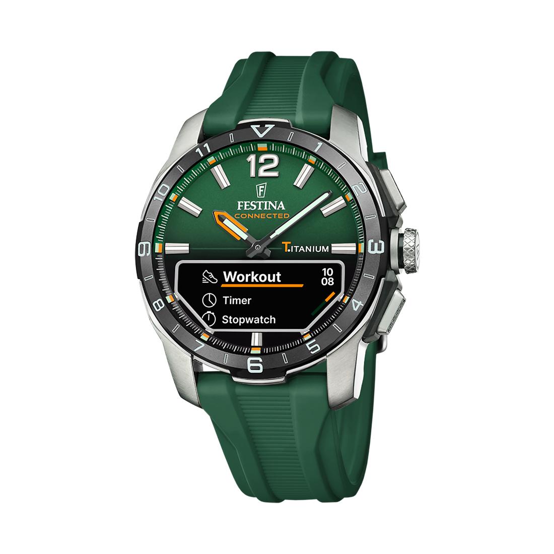 FESTINA Muški ručni sat F23000/2, Kvarcni mehanizam, Zeleno kućište, Zeleni