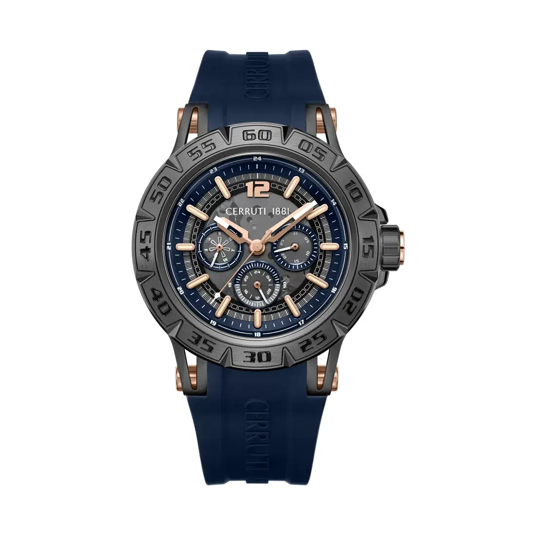 CERRUTI 1881 Muški ručni sat CIWGQ0050303, Kvarcni mehanizam, Sivo kućište, Teget