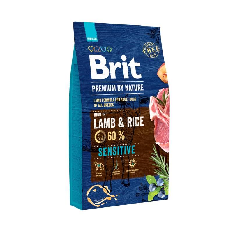 BRIT Suha hrana za pse Sensitive, Jagnjetina i riža, 8 kg