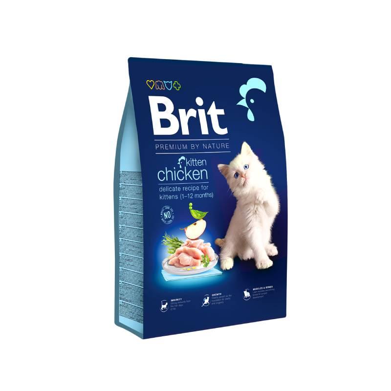 BRIT Suha hrana za mačiće, Piletina, 1.5kg