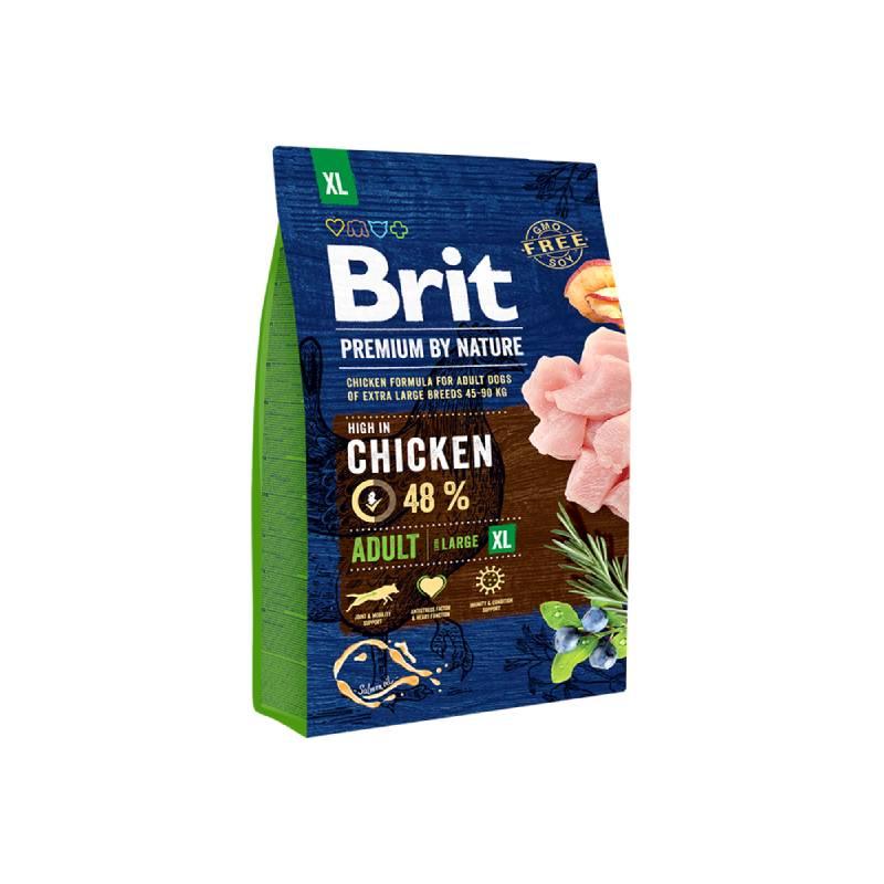 BRIT Suha hrana za pse Premium by Nature, Adult XL, Piletina, 3kg