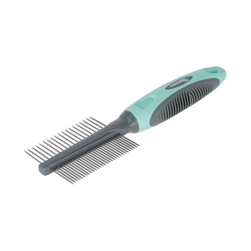 KERBL Češalj za pse, Glatko-grubi, Sivi