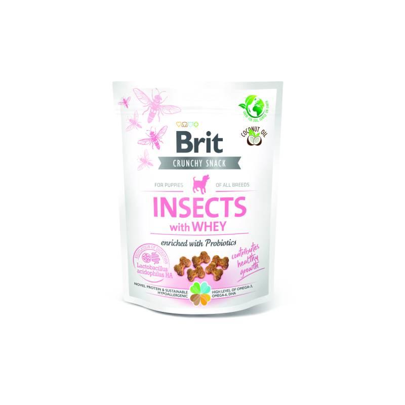 BRIT Hrskavi krekeri za pse s insektima i surutkom obogaćeni probioticima, 200g