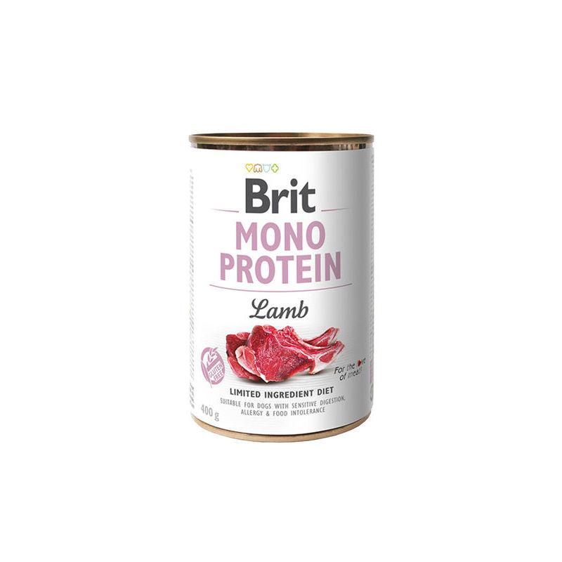 BRIT Pašteta za pse Mono Protein, Jagnjetina, 400 g